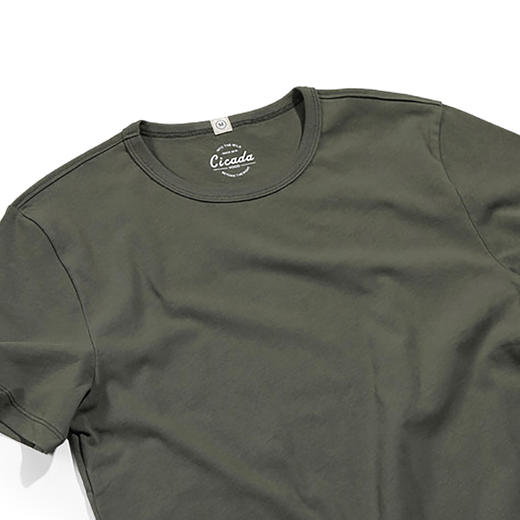CicadaHood复古运动军事风圆领短袖T恤 商品图3