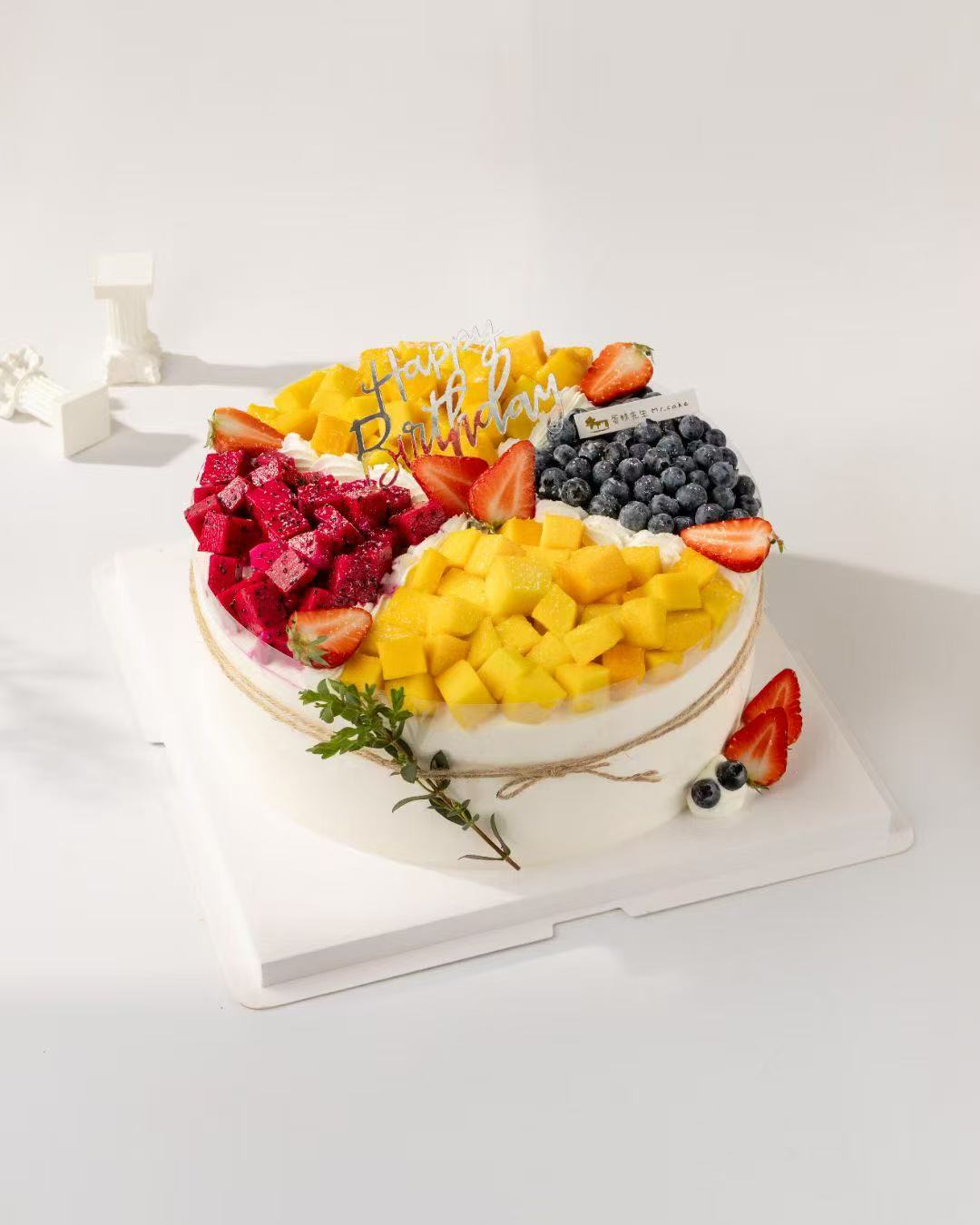 缤纷水果生日蛋糕（百分百进口动物奶油）