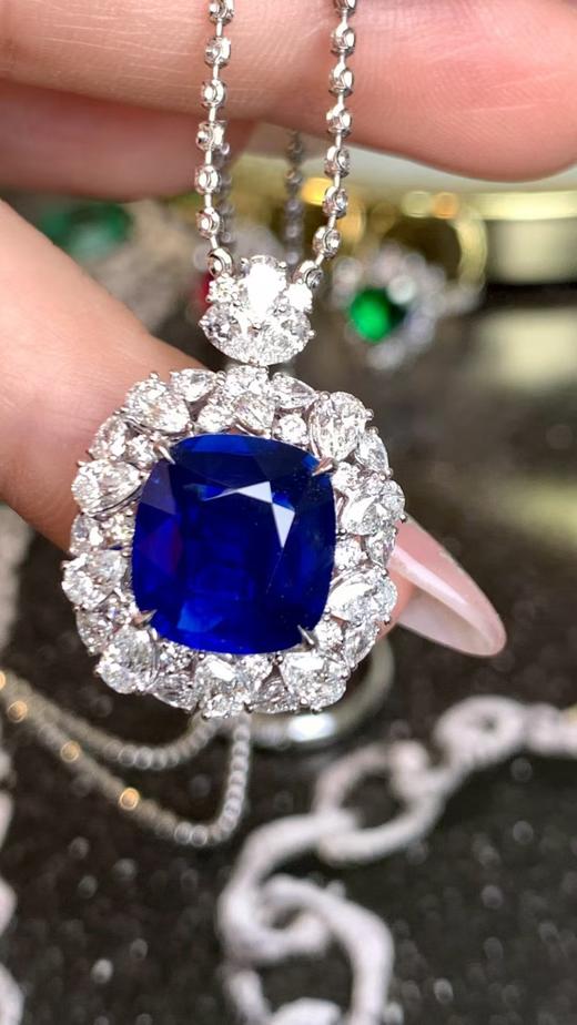 5.47ct刻面蓝宝石戒指 商品图5