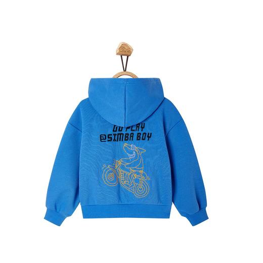 【辛巴娜娜】simbanana【大童】秋冬款男中大童字母刺绣连帽卫衣宽松百搭 商品图1