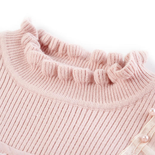 【辛巴娜娜】simbanana【大童】女童毛衣裙秋冬款儿童装洋气宝宝长袖针织加厚连衣裙 商品图3