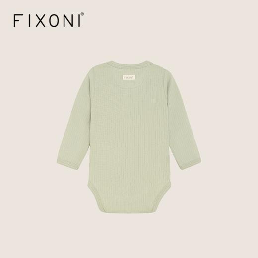 【云优选】FIXONI婴幼儿斜开襟花边款罗纹包屁衣-限时清仓 商品图2