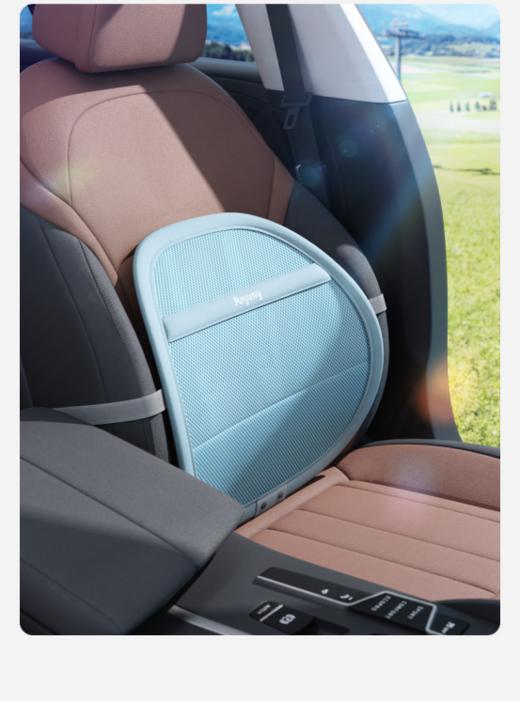 💥斯麦欧又出腰靠啦~【斯麦欧碳钢通风腰靠】❤️双层镂空冰丝网+5颗静音小风机，🌞暴力降温，不在闷热！！ 商品图5