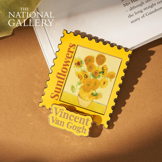 英国国家美术馆大师系列向日葵金属立牌冰箱贴 商品图0
