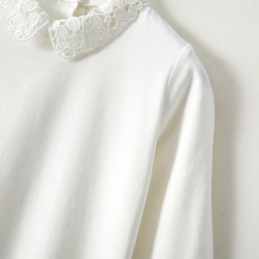 【辛巴娜娜】simbanana儿童打底衫新款女童长袖t恤纯棉白色女宝宝上衣春秋款潮 商品图3