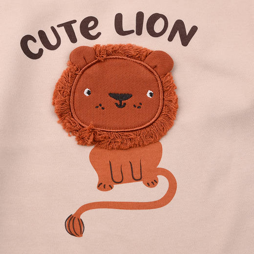 棉果果秋季新品男童奶咖色套头连体衣M312727225478 商品图2