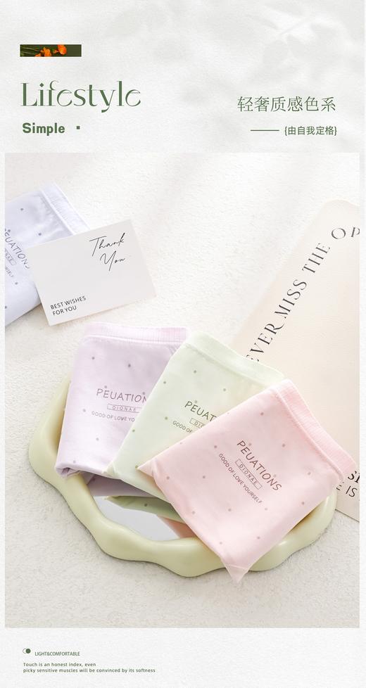 女士大版印花无缝内裤4400 商品图1