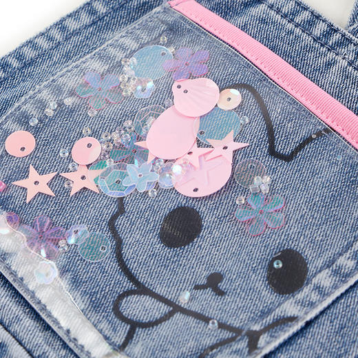 【辛巴娜娜】simbanana气质百搭儿童牛仔背带裙女童百褶裙宝宝蓝色连衣裙 商品图3