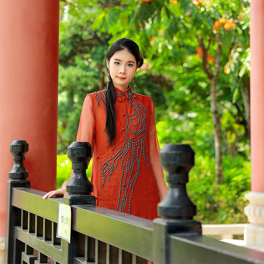 【杨丽萍老师新品】缬影络月民族风无袖长裙 送打底衫 | 少量现货 商品图6