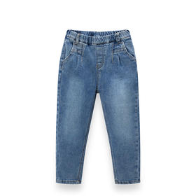 【辛巴娜娜】simbanana【大童】女童牛仔短裤新款洋气外穿百搭小童弹力裤女宝宝裤子