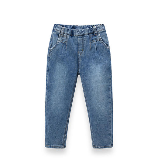 【辛巴娜娜】simbanana【大童】女童牛仔短裤新款洋气外穿百搭小童弹力裤女宝宝裤子 商品图0