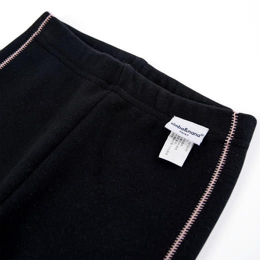 【辛巴娜娜】simbanana儿童打底裤新款女童时尚撞色拼接长裤简约弹力舒适 商品图2