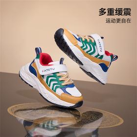 卡特兔童鞋儿童男童2025秋季防滑耐磨女童舒适跑步鞋透气运动鞋