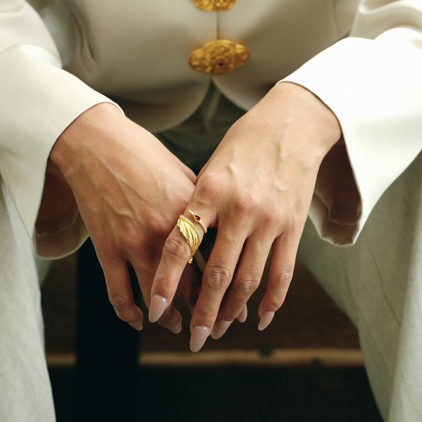 戒指 | 金仙鹤长嘴戒指