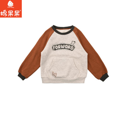 棉果果秋季新品男童混色大毛圈圆领套头卫衣M312180225463 商品图1