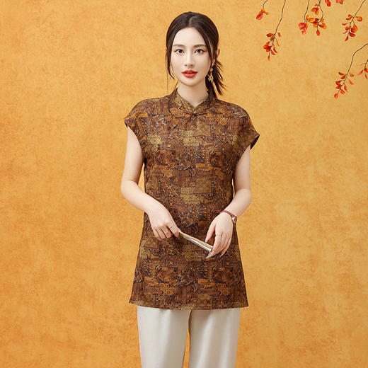 新中式时尚，复古盘扣上衣LJX-BYC3161 商品图4