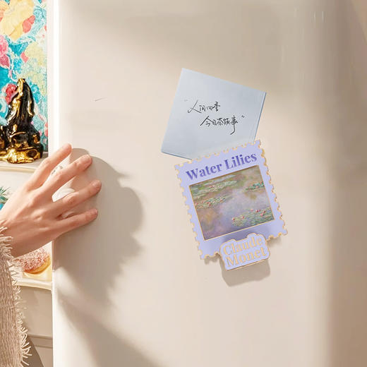 波士顿美术博物馆大师系列睡莲金属立牌冰箱贴 商品图2