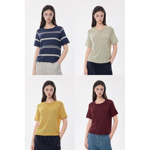 零意义·女士干爽粗针卷边针织衣 商品图1