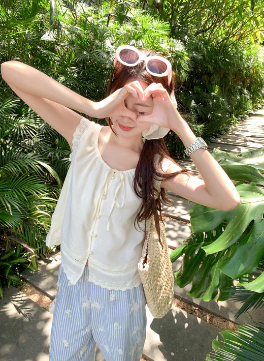 <曾小咸推荐>现货秒杀！卖完不补 ！微信打折价！慵懒风刺绣休闲裤 日常169.99/件 立减80 秒杀89.99/件！！ 商品图11