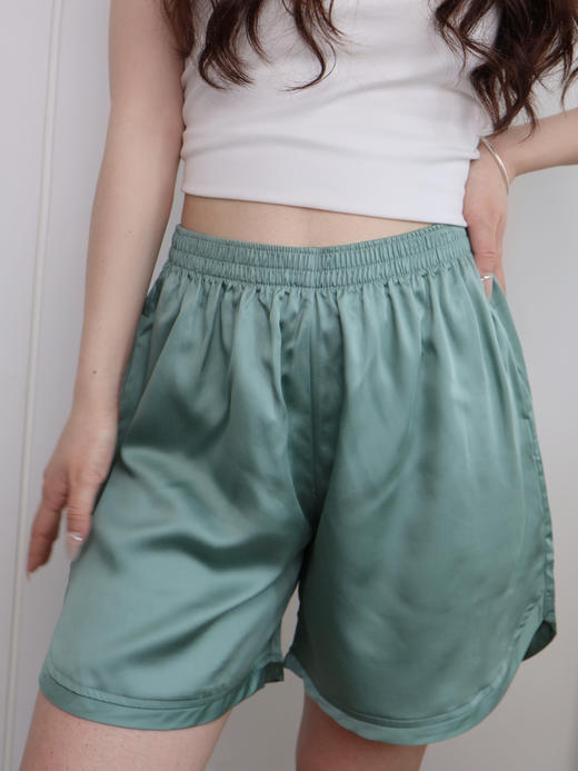 玛万生活MAWALIFE 100%兰精天丝A类高奢短裤，柔顺丝滑，清凉机洗不掉色（下单3-5天发） 商品图9