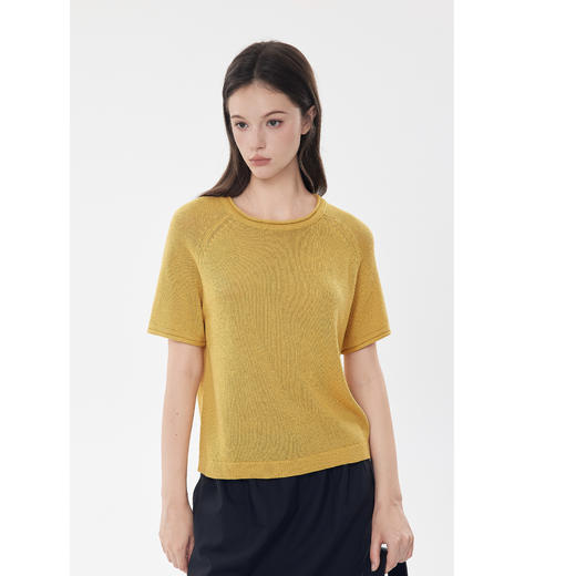 零意义·女士干爽粗针卷边针织衣 商品图12