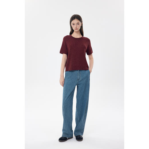 零意义·女士干爽粗针卷边针织衣 商品图5