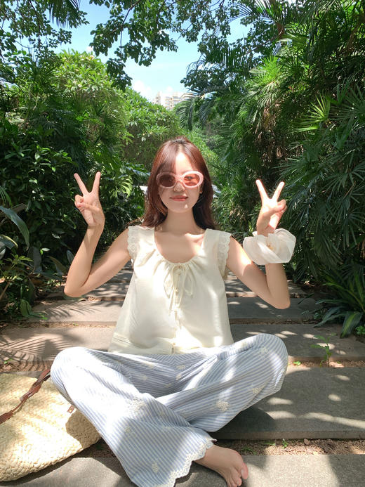 <曾小咸推荐>现货秒杀！卖完不补 ！微信打折价！慵懒风刺绣休闲裤 日常169.99/件 立减80 秒杀89.99/件！！ 商品图10