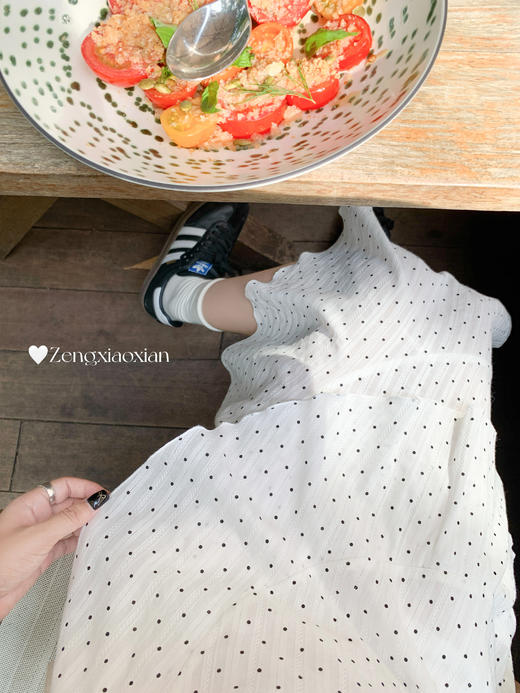 【折后再享2件88折】现货秒杀！微信打折价！波点吊带不规则连衣裙 日常219.99/件 立减80 秒杀139.99/件！！ 商品图9