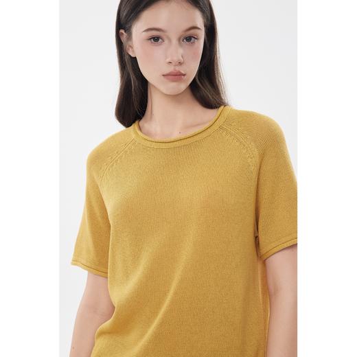 零意义·女士干爽粗针卷边针织衣 商品图0