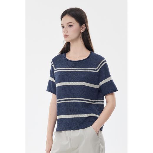 零意义·女士干爽粗针卷边针织衣 商品图8