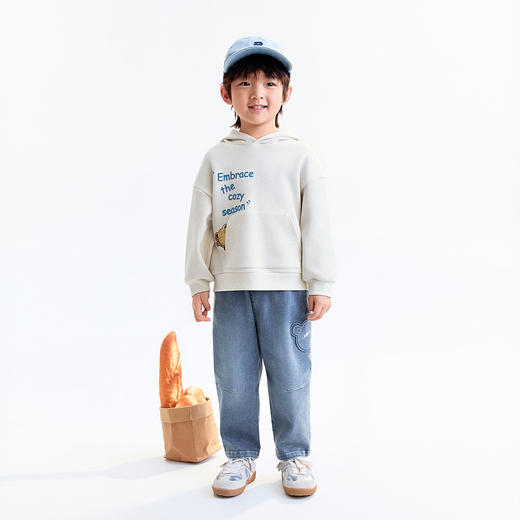 【实体店同款】男童带帽长袖卫衣秋季新款安奈儿童装XB531019 商品图3