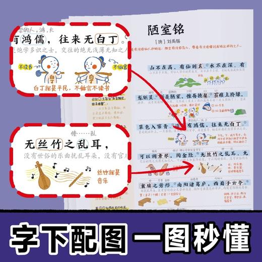 开心·初中必背文言文漫画笔记：全3册 商品图2