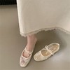【YW】无忧购法式白色网纱绣花平底单鞋女新款春夏仙女风配裙子温柔风玛丽珍鞋1212（截单后3-5天发货） 商品缩略图2