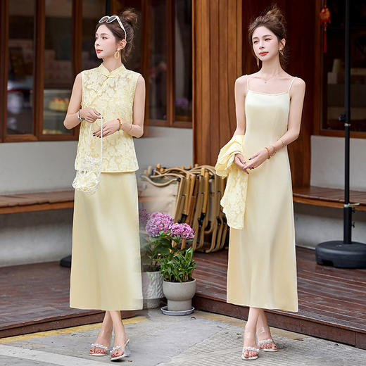 无袖上衣，吊带裙套装 &5621 商品图0