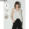 COCOBELLA重工烫银细闪U领吊带背心女新中式老钱风上衣VT0009 商品缩略图0