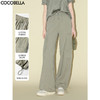 COCOBELLA工装风轻薄阔腿降落伞裤两穿抽绳直筒休闲裤PA7025 商品缩略图0