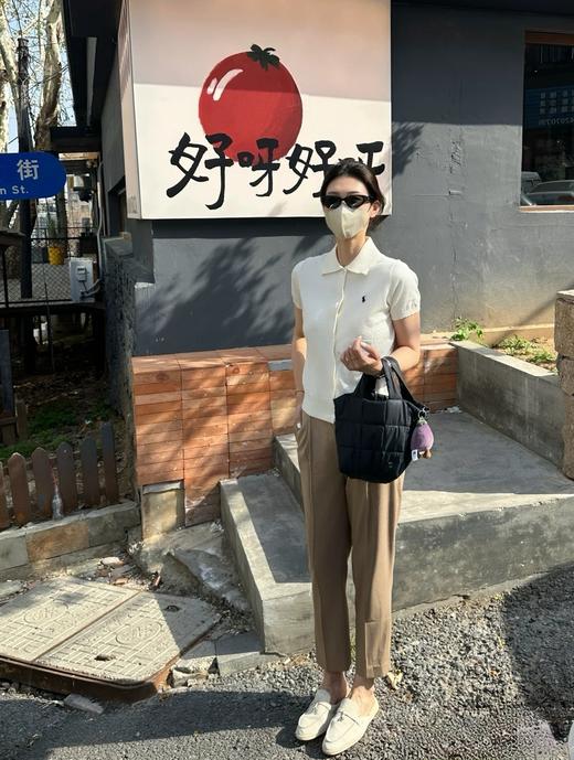 拉夫体制内精简气质百搭多穿针织小开衫POLO衫 商品图9