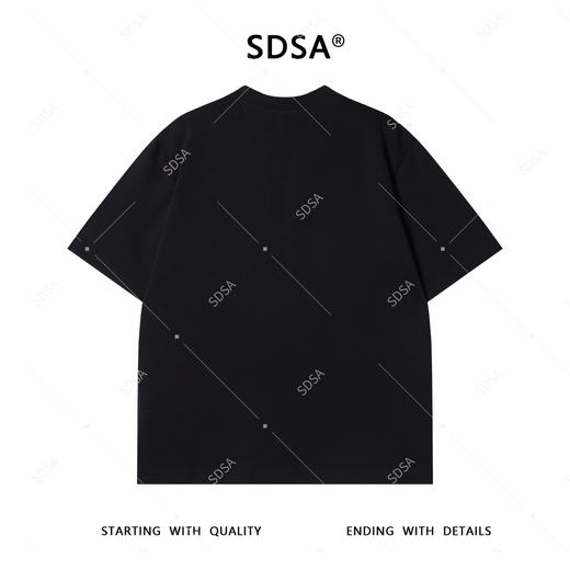 T4175SDSA夏季高级感新款男士简约纯色V领短袖T恤小众设计百搭休闲上衣 商品图5