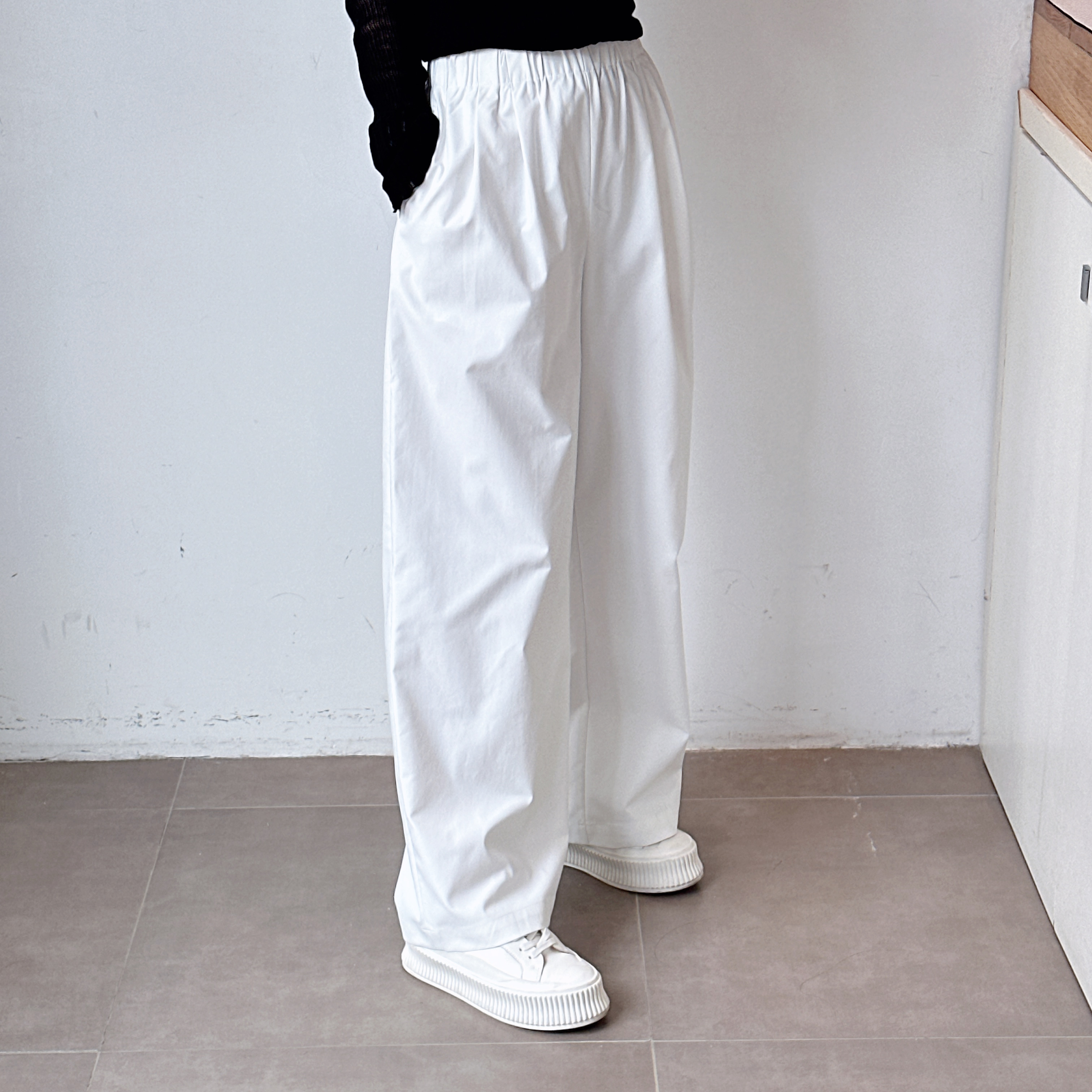 新款高腰宽松显瘦垂感裤子休闲裤