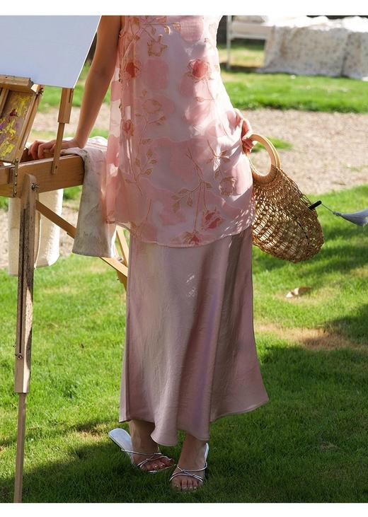 【门店同款】ENJOY夏季云敛-“乐染东方”侧开叉长半裙 163751407 商品图3