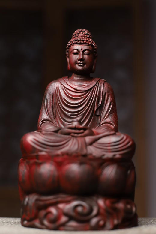 小叶紫檀大日如来摆件 商品图0