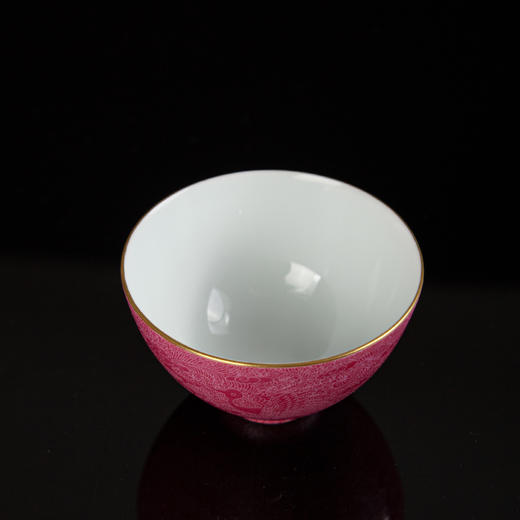 宝瓷林红地扒花云鹤西施杯 商品图3