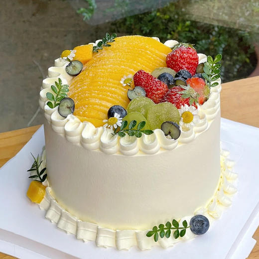 【漫夏果色】四种水果果香浓郁-冰淇淋蛋糕（免费送保温袋） 商品图0