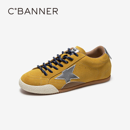 千百度薄底轻便时尚休闲鞋女绒面德训鞋跑步运动鞋A25454203 商品图1