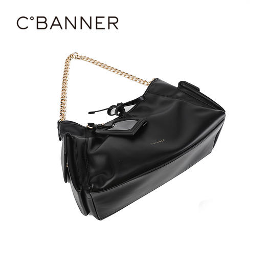 千百度秋季都市时尚女性手工感背提包A25406830 商品图3