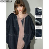 COCOBELLA重工LOGO印花细闪亮葱原牛外套女秋牛仔夹克DN7057 商品缩略图0