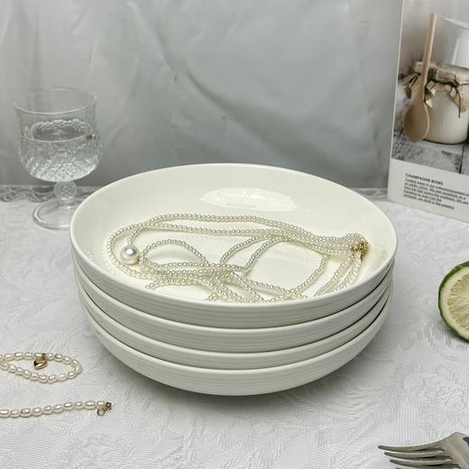 【清仓特价29.9元4个】【简约复古】梦境流光系列8.5英寸霜月深盘 4个 商品图4