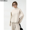 COCOBELLA简约休闲半高领卫衣25秋柔软舒适磨毛保暖外套SE3013-2 商品缩略图0