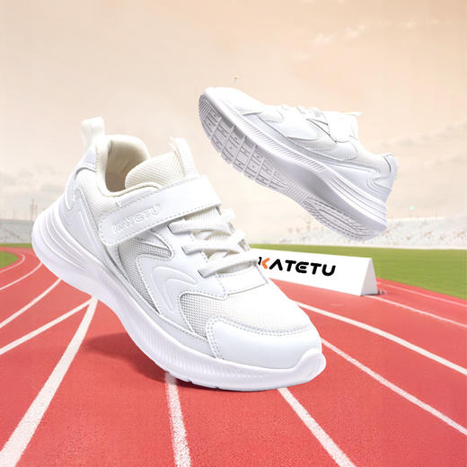 卡特兔儿童运动鞋2025秋季新款幼儿园小白鞋防滑耐磨透气跑步鞋 商品图0