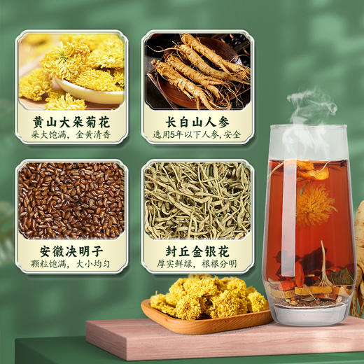双12爆款 劲哥养生茶  24宝养肝茶（30罐） 商品图4